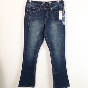 Seven7 Women's Rocker Slim Fit Jeans Stretch Denim
